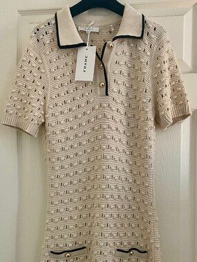 BNWT FRAME The Bauble open-knit mini dress - Retail Price: $598